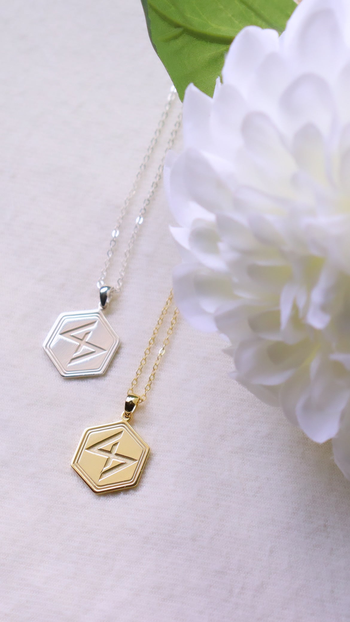 47 Angel Number Necklace - Gold