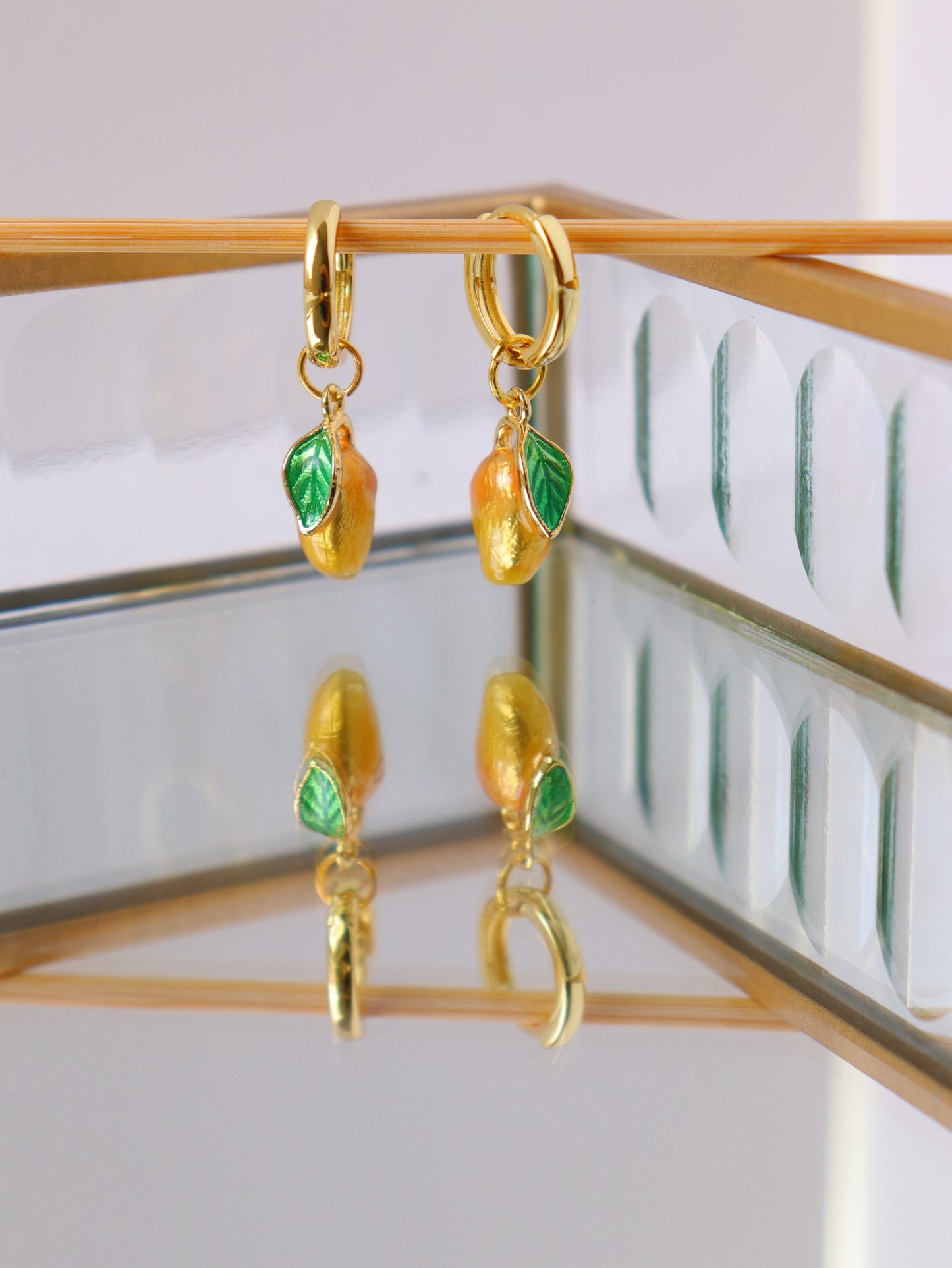 Manila Mango Hoop Earrings